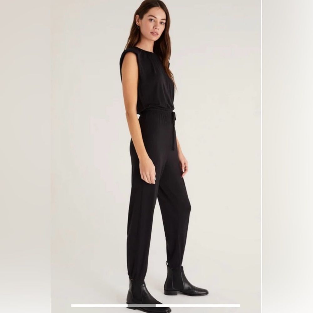 NWT Z Supply Jersey Black Jumpsuit One Piece